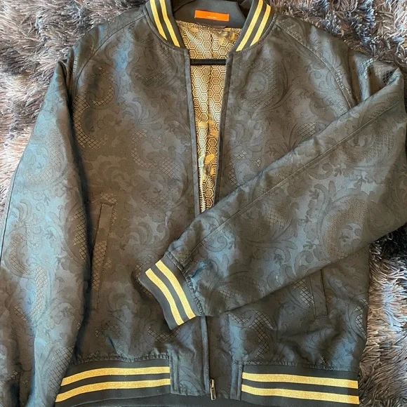 Jacquard bomber jacket